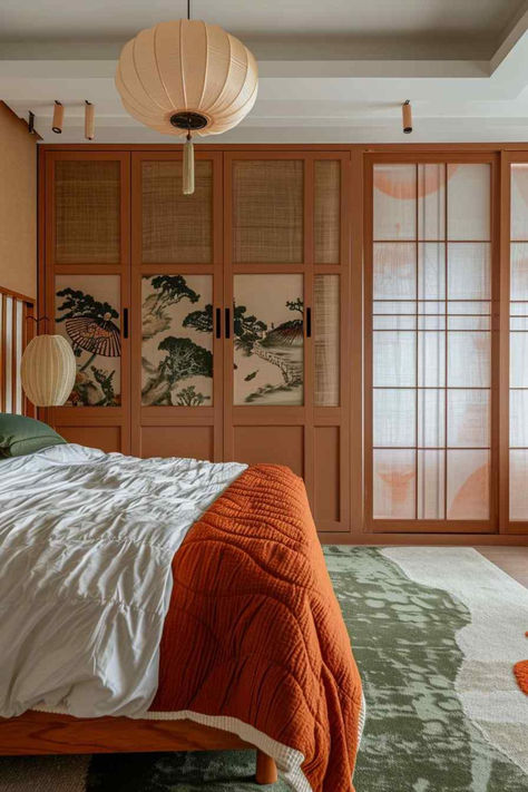 34 Sleek Serenity: Exploring Majestic Minimalism in Bedroom Layouts Bedroom Japanese Style, Zen Bedroom Decor, Japandi Style Bedroom, Bold Glamour, Japanese Style Bedroom, Bold Bedroom, Japanese Bedroom, Minimalist Bedroom Decor, Japandi Design