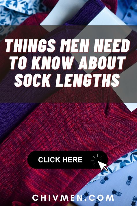 Socks differ in length and type, which is why it can be a bit tricky to know which goes with what outfit, especially for men. Fortunately, it’s not all that difficult to determine what type of socks you should wear with certain outfits. In fact, all you need to do is to familiarize yourself with the different types of socks available to you, how they’re used and what their purpose is, and which can best complement your ensemble. Best Socks For Men, Socks Guide For Men, Men Dress Socks Suits, Mens Dress Socks Wedding, Men’s Socks Fashion, Types Of Socks, Classy Men, Mens Fashion Classy, Current Styles