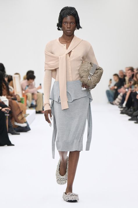 Acne Studios Spring 2025 ready-to-wear collection at Paris Fashion Week Knitwear Trends, Acne Studio, Spring 2025, Upcycled Fashion, Fashion Show Collection, Spring Dress, Spring Collection, Formal Wear, Spring Outfit