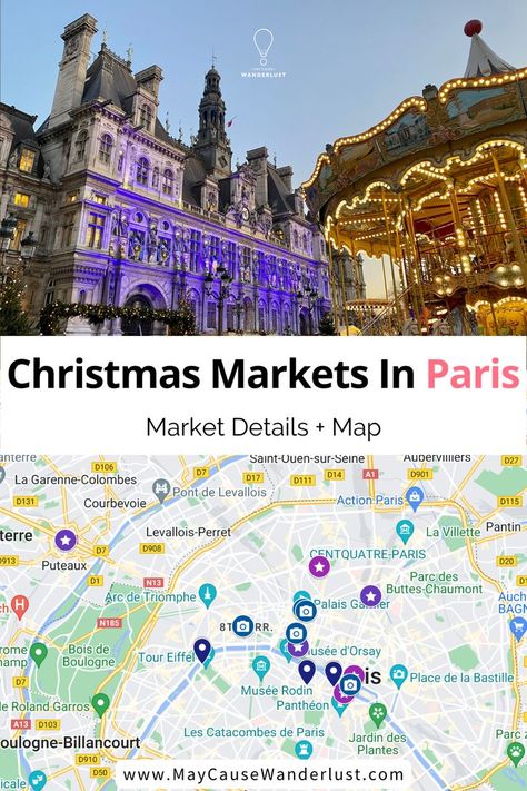 Guide To The Christmas Markets In Paris - Market Details + Map | Parisian Christmas Markets | Paris Christmas Markets | Marche Noel Paris | Paris Christmas Market | Christmas Markets Paris | La Defense Christmas Market | Best Paris Christmas Market | Best Christmas Markets In Paris | Montmartre Christmas Market | Best Christmas Markets Paris | Saint Germain Christmas Market | Hotel De Ville Paris Christmas Market | Christmas Market Paris Tuileries | Best Christmas Market Paris Parisian Christmas, Paris Christmas Market, Brussels Christmas, Markets In Paris, Paris Christmas, Paris Markets, Best Christmas Markets, Paris Map, Romantic City