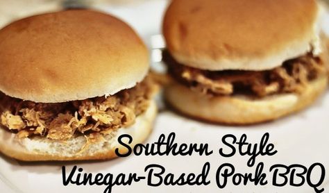 Vinegar Based Pork Barbecue Nc Bbq, Carolina Bbq, Bbq Recipe, Pork Bbq, Cooking Healthy, Crock Pot Slow Cooker, Southern Cooking, Bbq Pork, Crock Pot Cooking