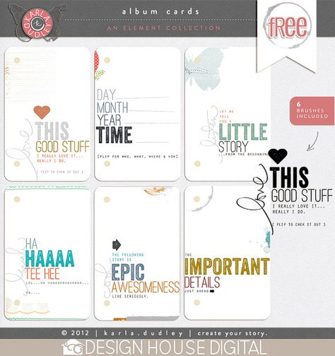 Free Album Cards Project Life Free, Project Life Baby, Project Life Freebies, Printable Journal Cards, Digital Project Life, Project Life Printables, Project Life Scrapbook, Project Life Layouts, Scrapbooking Journal