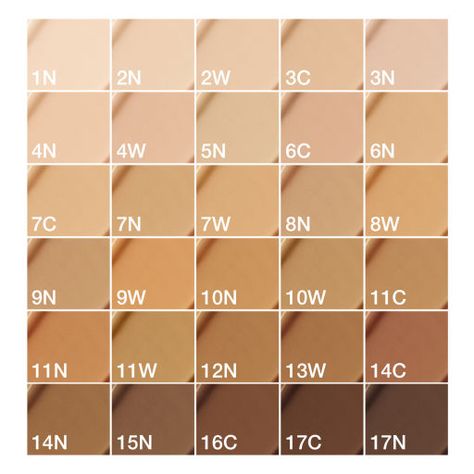 Foundation For Fair Skin, Charlotte Tilbury Beautiful Skin Foundation, Beautiful Skin Foundation, Charlotte Tilbury Beautiful Skin, Foundation Swatches, Hydrating Foundation, Tinted Brow Gel, Skin Undertones, Shade Card