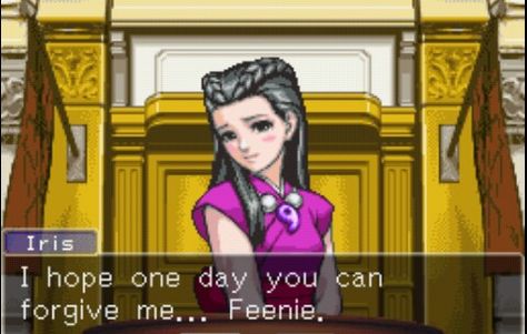 Iris Hawthorne, the real "Dollie"... Iris Ace Attorney, Trials And Tribulations Quotes, Iris Hawthorne, Phoenix Wright, Ace Attorney, Trials And Tribulations, The Magicians, Dahlia, Video Game