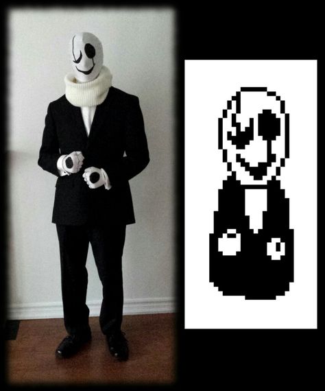 Undertale Costumes, W.d Gaster, Sans Cosplay, Undertale Gaster, Undertale Cosplay, Knitting Dolls Free Patterns, Knitted Dolls Free, Hand Doodles, Sans Art