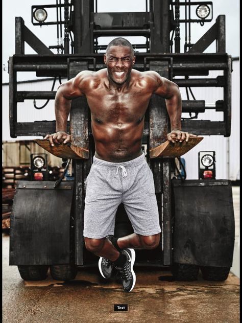 Idris Elba Workout Idris Alba, Actor Idris, Afrikaanse Mode, Idris Elba, Fit Motivation, Manama, Men's Health, Black Man, Baby Jesus