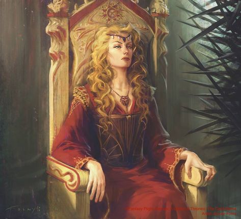 Cersei Lannister Aesthetic, House Lannister Art, Cersei Lannister Book Art, Jaime Lannister Book Art, Lannister Aesthetic, Lannister Army Art, Cercei Lannister, Lannister Art, Queen Cersei