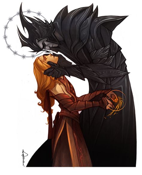 Melkor seduces Mairon (Sauron) by Phobs Wavesheep Melkor And Mairon Art, Mairon Sauron Art, Mairon Sauron Fanart, Melkor X Mairon, Melkor X Sauron, Sauron And Melkor, Sauron Melkor, Melkor And Sauron, Sauron Fanart