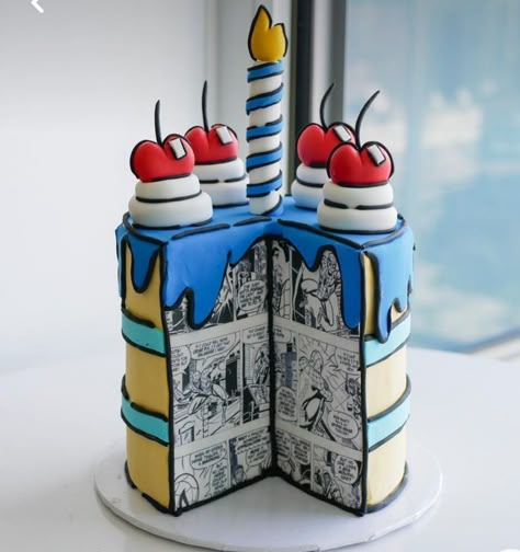 Funny Birthday Cakes, Cartoon Cake, Creative Birthday Cakes, Crazy Cakes, Take The Cake, Occasion Cakes, Cake Decorating Tips, Photo Cake, Cake Creations