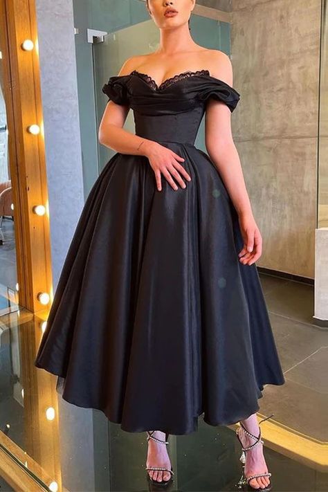 Dress Masquerade, Tea Length Prom Dress, Masquerade Wedding, Plus Size Vintage Dresses, Short Noir, Prom Dresses Elegant, Fall Wedding Guest, Vintage Black Dress, Prom Dresses Vintage