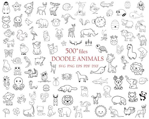 Embroidery Journal, Line Doodles, Animal Safari, Animal Doodles, Tattoo Stencil Outline, Animal Svg, Stick And Poke, Animal Hats, Tattoo Art Drawings