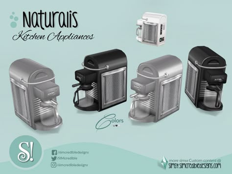 Coffee Maker Sims 4 Cc, Sims 4 Coffee Maker, The Sims Resource Sims 4 Furniture Kitchen, Sims Kitchen, Sims 4 Build Cc, Sims 4 Kitchen, Cc Furniture, Sims Furniture, Sims 4 Cc Kids Clothing