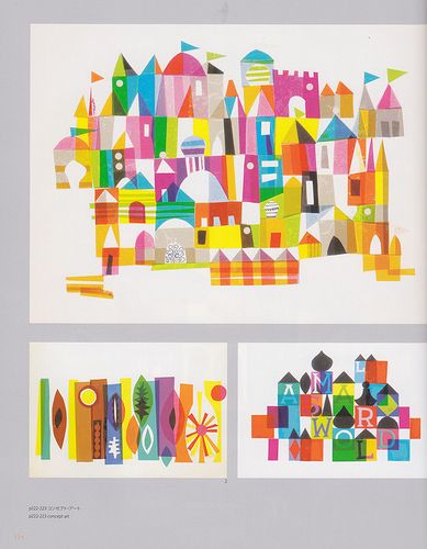 Colors of Mary Blair | Flickr - Photo Sharing! World Concept Art, Mary Blair Illustration, Blair Art, Mary Blair Art, Joey Chou, Illustration Design Graphique, It’s A Small World, Mary Blair, It's A Small World