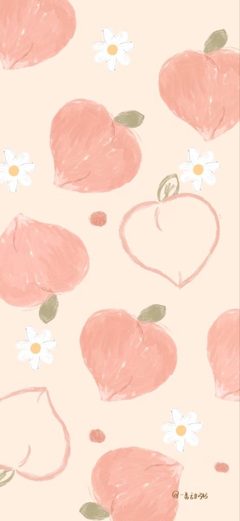 Pastel Peach Wallpaper, Food Animation, Drawing List, Mobile Background, Peach Walls, Cute Home Screen Wallpaper, Wallpaper Notebook, Peach Wallpaper, Cute Wallpapers For Ipad