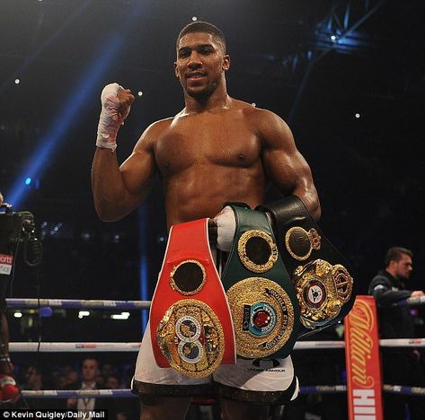 Anthony Joshua (photographed here) fights Joseph Parker at Heavyweight International Boxing on March 31, 2018 on Showtime. at 5pm. Event held in Cardriff, UK Antony Joshua, Boxing Anthony Joshua, Joseph Parker, Graham Norton Show, Graham Norton, Boxing Posters, Boxing History, World Heavyweight Championship, Girls Album