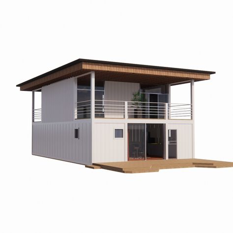 Container Living, Mobile Coffee Shop, Prefab Houses, Villa Resort, Mobile Coffee, Men Cave, Guard House, Green Houses, Two Storey House