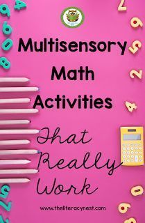 MULTISENSORY MATH TECHNIQUES | Multisensory Math Activities That Really Work | The Literacy Nest | Multisensory math activities | Multisensory math lesson plans | Multisensory math curriculum for dyscalculia. The Literacy Nest #multisensorymathactivities #mathactivities Math Techniques, Multisensory Math, Multisensory Teaching, Multisensory Activities, Math Riddles, Teaching Spelling, Math Intervention, Math Lesson Plans, Math Tutor