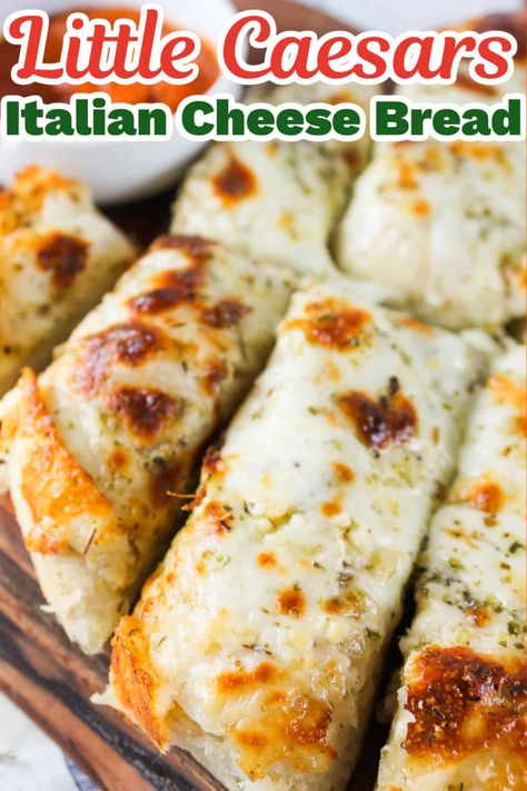 Little Caesars Crazy Bread Recipe, Italian Cheese Bread, Cheesy Bread Recipe, Little Caesars, Cheese Bread Recipe, Italian Herbs, Garlic Cheese Bread, Cheesy Garlic Bread, Copykat Recipes