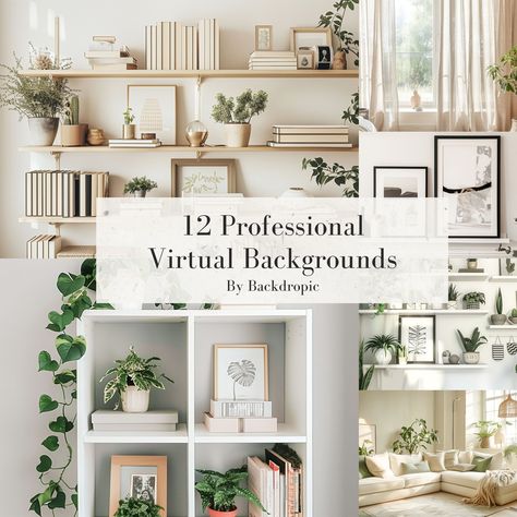 "🚀 Dive into a world of professional excellence with our Exclusive Professional Zoom Backgrounds Set! Unleash the power of 12 stylish virtual backgrounds that not only add a modern touch but also address the real challenges faced by remote workers. Elevate your virtual presence and create a workspace that exudes positivity and productivity. ✨ WHAT'S INCLUDED? * 12 Stylish Virtual Backgrounds: Infuse your meetings with a touch of style, creating a positive and modern atmosphere. * Free Blurred Version: Customize your backdrop effortlessly, adding a touch of sophistication to your virtual office space. * High-Quality Resolution: 300 DPI for best visuals, ensuring a good impression in every meeting. * Dimension: 1920 x 1080 px (Optimized for Zoom's Virtual Background feature - 16:9 ratio) * Office Backdrop For Zoom, Home Office Zoom Background Wall, Zoom Office Background Ideas, Virtual Office Background, Office Background Work Spaces, Multiple Monitors Home Office, Office Background For Zoom Meeting, Home Office Background Wall, Home Office Backdrop