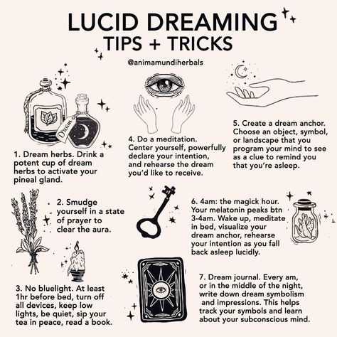 6,406 Likes, 177 Comments - A N I M A M U N D I Apothecary (@animamundiherbals) on Instagram: “👁🌹👁 Have you ever had a lucid dream? Astral travelled? Or an out of body experience? Leave a 👁 if…” Lucid Dreaming Witchcraft, Lucid Dreaming Spell, Lucid Dream Spell, Wake Up Spell, Herbs For Lucid Dreaming, Good Dreams Spell, How To Lucid Dream Instantly, Dreams Witchcraft, How To Lucid Dream