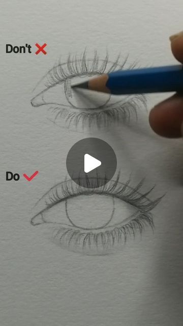 laxmi sah on Instagram: "Eye tutorial 👁✔  . Dm for commission artwork/paid artwork 📩 . . #drawing #sketch #eyetutorial #eye #tutorial #howtodraw #artistlaxmisah" How To Draw An Eye Tutorial, How To Draw An Eye For Beginners, Eyes Tutorial Sketch, Drawing People Eyes, Sketches Reference, Eyes To Sketch, Only Pencil Drawings, Eye Easy Drawing, Eye Drawing Step By Step