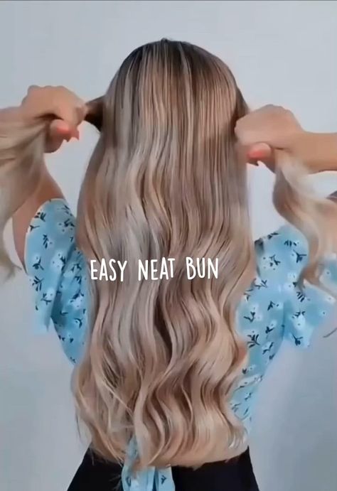 Easy Bun Hairstyles For Long Hair, Easy Bun, Easy Bun Hairstyles, Easy Hair Updos, Bun Hairstyle, Peinados Fáciles Para Cabello Corto, Hair Tutorials For Medium Hair, Work Hairstyles, Hair Up Styles