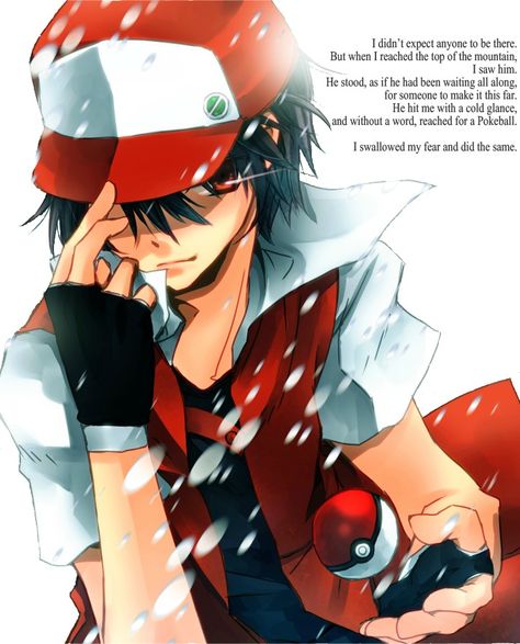 This is why Red is the greatest Pokemon Trainer of all time. Wallpaper Tentara, Pokemon Trainer Red, Pokemon Ash Ketchum, Pokemon Red, Pokémon Master, Male Character, Art Manga, All Pokemon, My Pokemon