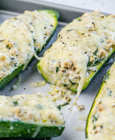 White Lasagna Zucchini Boats Lasagna Zucchini Boats, Lasagna Zucchini, Boat Recipes, Zucchini Boat, White Lasagna, Zucchini Boat Recipes, Honey Roasted Carrots, Clean Eating Challenge, Zucchini Boats