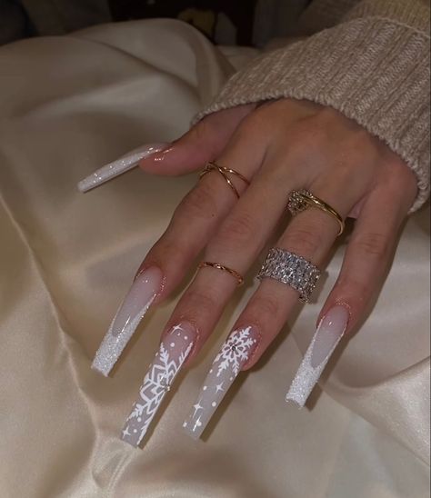 Acrylics Aesthetic, Designer Nails, Long Acrylic Nail Designs, Winter Nails Acrylic, Long Acrylic Nails Coffin, Acrylic Nails Coffin Pink, Christmas Nails Acrylic, Long Square Acrylic Nails, Unique Acrylic Nails