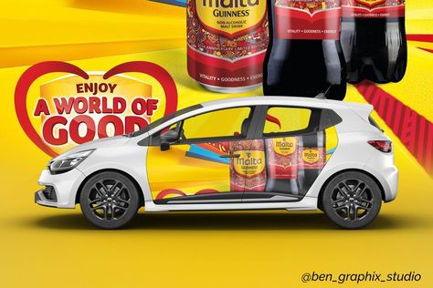 Branding Malta Guinness, Car Branding, Non Alcoholic, Guinness, Malta, Social Network, Toy Car, Branding, Good Things