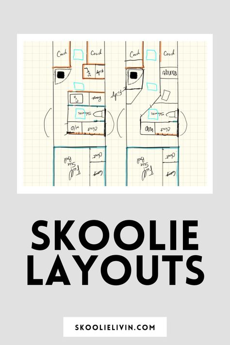 Here are 4 steps to create your skoolie floor plan! Skoolie floor plans are an essential part of the building process and you want to make sure you create the best layout for you and your needs! Read how to create the best floor plan on our blog! #skoolielayouts #skooliefloorplan #floorplanguide Skoolie Floor Plan, Bus Rv Conversion Floor Plans, Bus Layout Floor Plans, Schoolie Conversion Floor Plans, Skoolie Conversion Floor Plans, Skoolie Layout Floor Plans, Skoolie Layout, Bus Conversion Floor Plans, Schoolies Bus Floor Plans