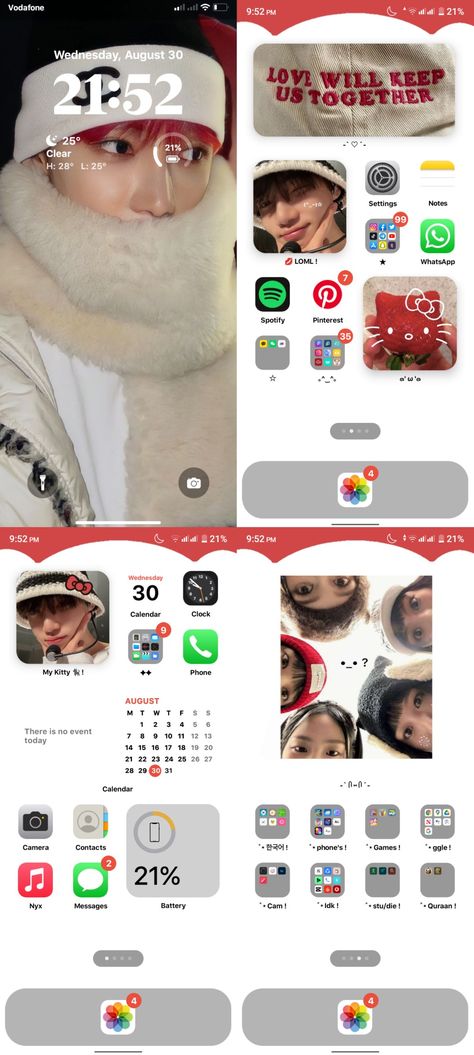 Kpop Layout Homescreen, Kpop Iphone Layout, Iphone Ideas Homescreen, Kpop Ios Layout, Kpop Phone Layout, Kpop Homescreen Layout, The Boyz Wallpaper, Chanhee The Boyz, Kpop Homescreen