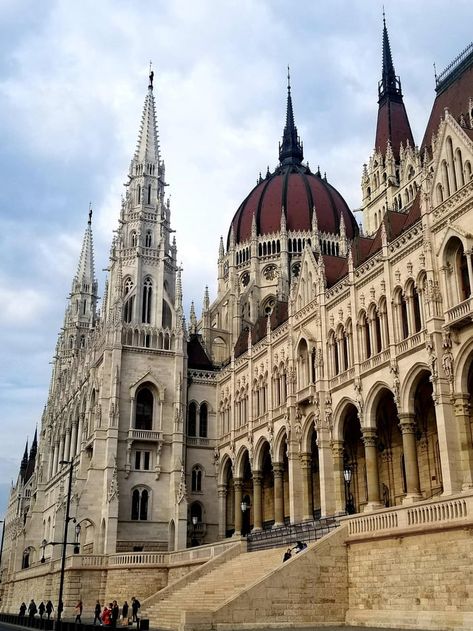 The Parliament in Budapest, Hungary Gothic Buildings, Royal Castles, Love Funny, Fantasy Castle, Famous Landmarks, Seaside Towns, Gothic Architecture, Central Europe, Budapest Hungary