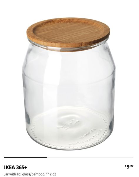 365 Jar, Food Storage Organization, Ikea 365, Plastic Food Containers, Lunch Containers, Ikea Family, Clever Storage Solutions, Large Jar, Small Storage