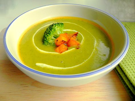 Broccoli and Pumpkin Soup Reduce Sugar Cravings, Pumpkin Vegetable, Broccoli Soup Recipes, Lemon Tahini Dressing, Creamed Potatoes, Czech Recipes, Wild Rice Soup, Calorie Recipes, Tasty Kitchen