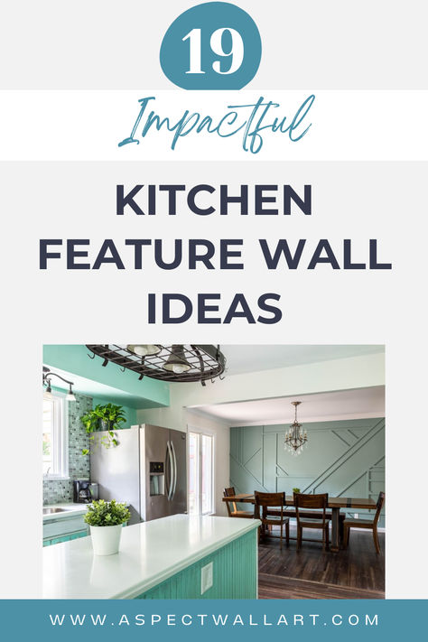 19 Impactful Kitchen Feature Wall Ideas You Need to See White Kitchen Accent Wall, Feature Wall Kitchen Ideas, Kitchen Blank Wall Ideas, Kitchen Feature Wall Ideas, Kitchen Wall Ideas, Wall In Kitchen, Kitchen Accent Wall, Small L Shaped Kitchens, Feature Wall Ideas