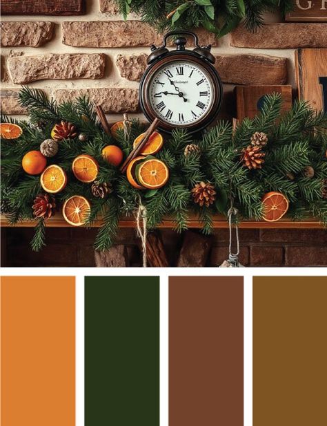 24 Christmas Color Palette Ideas and Tips 2024 Diy Rustic Wreath, Christmas Color Schemes, White Mantel, Gold Table Runners, Best Color Schemes, Christmas Color Palette, Red Images, Orange Christmas, Color Palette Ideas