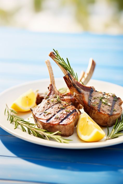 "Unearth the Secrets of Mediterranean Cuisine: Herbes de Provence Grilled Lamb Chops Recipe" Provence Recipes, Herb De Provence, Grilled Lamb Chop Recipes, Lamb Chops Recipe, Grilled Lamb Chops, Lamb Chop Recipes, Eggplant Salad, Lamb Dishes, Grilled Lamb