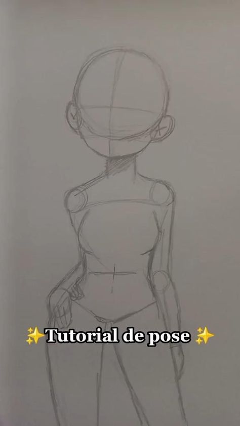 Anime Art Tutorials Easy, Anime Draw Tutorial, How To Draw A Girl Body Step By Step, Peeps Drawing, How To Draw Anime Bodies, How To Draw A Girl, Body Tutorial Drawing Step By Step, How To Draw Eyes Step By Step, How To Draw A Body Easy