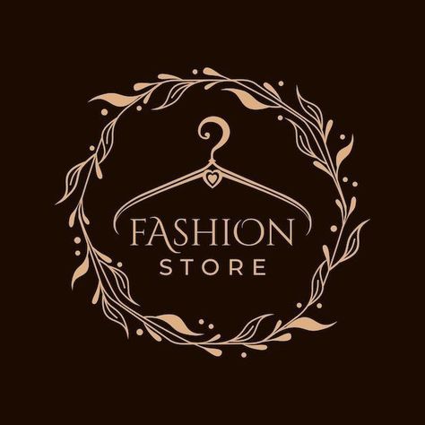 Clothes Logo, Hanger Logo, Fashion Store Design, Logo Luxe, Clothing Logo Design, Logo Online Shop, Boutique Logo Design, Store Logo, Online Logo Design