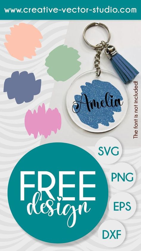 Paint Brush Strokes Keychain, Free Svg Designs For Cricut, Keychain Brush Strokes, Paint Brush Strokes Cricut Free, Brush Strokes Svg Free, Making Keychains With The Cricut, Svg Keychain Ideas, Vinyl Keychain Ideas Svg, Keychain Cricut Svg Free