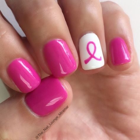 Pink Ribbon Day, Pink Ribbon Nails, Awareness Nails, Nail Designs Pictures, October Nails, Awareness Bracelet, Pink Nail Designs, Nails Pink, Gel Nail Designs