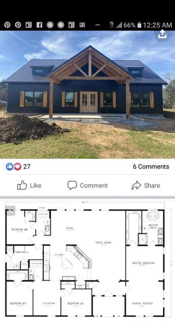 Metal Building House Plans, Barn Homes Floor Plans, Barndominium Plans, Barn House Design, Barndominium Ideas Exterior, Pole Barn House Plans, Barn Style House Plans, Barndominium Ideas Interiors, Building Plans House