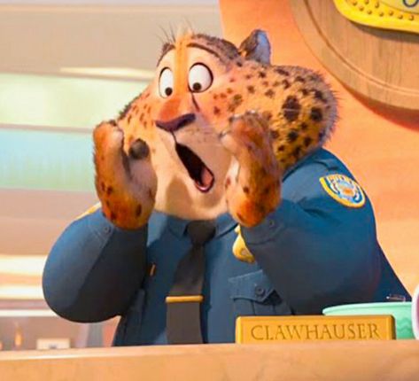 Zootopia Clawhauser, Officer Clawhauser, Disney References, Zootopia 2016, Stickers Whatsapp, Animation Characters, Jessie Toy Story, Disney Zootopia, Cartoon Profile Pics