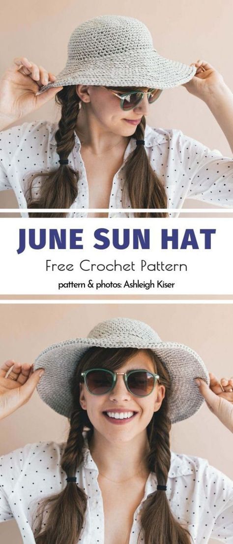 Gorgeous Crochet Sun Hats – Free Patterns Crochet Sun Hats, Crochet Sun Hat Pattern, Crochet Hat Pattern Kids, Sun Hat Pattern, Crochet Lanyard, Crochet Hats For Boys, Crochet Sun, Crochet Cat Hat, Hello Kitty Crochet