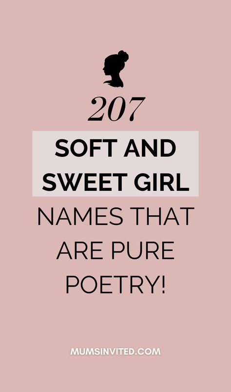 This is the only girly name list you'll ever need. Parents who want their baby girl's name to stand out will love this. Take a look at this list of 200+ whimsical, feminine, floral, vintage, soft, pretty, enchanting, princess-like, sweet, romantic girl names right now! These are elegant girl names with meanings. Ethereal girl names. Preppy girl names. Classic girl names. Timeless Girl Names. List Of Girls Names. Girl Names With Meaning, Girl Names with Cute Nicknames. Pretty Girl Names List, Cute Girl Names List, Girly Name Ideas, Feminine Names With Meaning, Princess Names Aesthetic, Princess Girl Names, Elegant Names Girl, Timeless Girl Names, Ethereal Girl Names