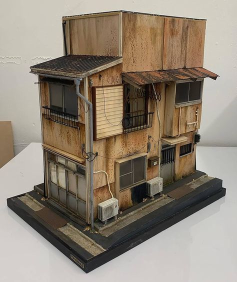 Tokyo Buildings, Miniature Models, Building Concept, Colossal Art, Visual Culture, Tiny Things, Miniature House, Miniature Model, City Living