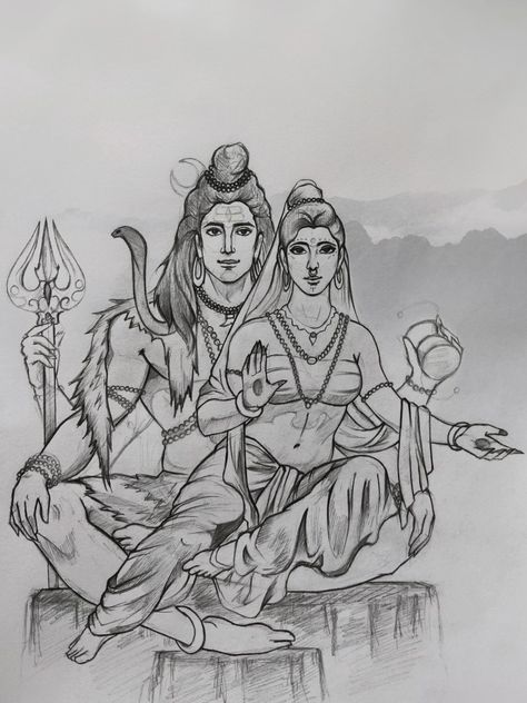 ✏️ : @abbykelvin_ . . Reference : @adityachariofficial . . #sketch #art #drawing #artwork #artistsoninstagram #sketching #instaart #artoftheday #drawings #pencil #pencildrawing #arte #sketches #love #creative #shiv #shivparvati ##rudra #parvati subhankar #trilokinath #shankar #shambhu #hara #trilochan #bholenath #mahesh Shivparvati Drawing, Shiv Parvati Sketch Pencil Easy, Shiv Shakti Sketch, Shiv Drawings Sketches, Shiv Parvati Drawing Sketch, Shiv Shakti Drawing, Ardhnarishwar Sketch, Shiv Drawings, Shiv And Parvati Drawing