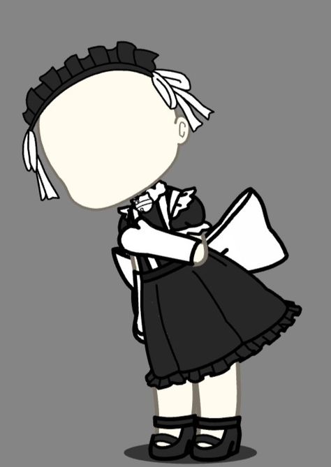 Maid Outfit Gacha Life, Gacha Life Work Outfits, Gacha Life Prince Outfit, Gacha Maid Outfits, Gacha Life Outfits Emo, Gacha Oc Inspiration, Gacha Life Oc Outfits, Medieval Maid, Gacha Life Clothes