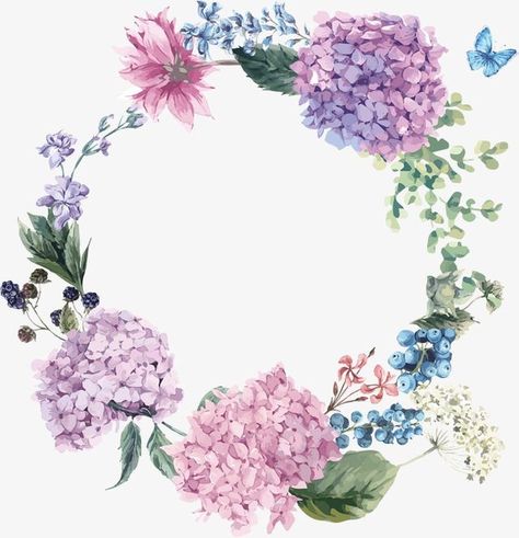 Spring Illustration, Material Wreaths, Hydrangea Not Blooming, Tassen Design, Purple Orchids, Trendy Flowers, Wreath Watercolor, Beautiful Orchids, Watercolor Flowers Paintings